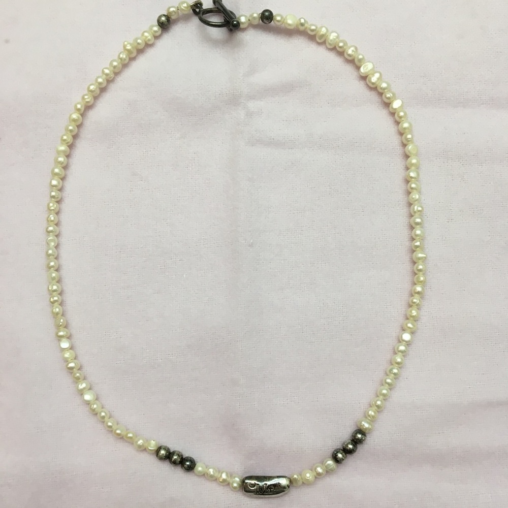 Mignon Faget Red Bean Seed Pearl Necklace